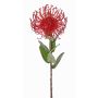Kunst Nadelkissen Protea BAILY, rot, 55cm, Ø10cm