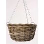Korb Hängeampel NICOLINA, beige, 18cm, Ø30cm