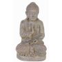 Buddha Figur SHANTA, sitzend meditierend, grau, 45cm