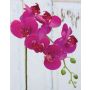 Dekozweig Phalaenopsis Orchidee OPHELIA, pink, 80cm, Ø8-9cm