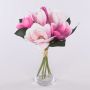 Textil Magnolienstrauß KAYLE, rosa-pink, 30cm, Ø25cm