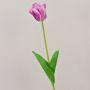Kunstblume Tulpe PJASSINA, violett-weiß, 65cm