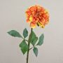 Kunst Dahlie TINKALA, orange-gelb, 60cm, Ø12cm
