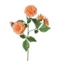 Dekozweig Dahlie QUINKA, pfirsich, 70cm