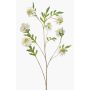Künstlicher Zweig Scabiosa RUXTER, weiß, 110cm, Ø7-9cm