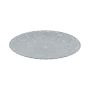 Runder Deko Teller KHADIJA mit Rillen, Kunststoff, grau, 3cm, Ø33cm