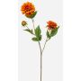 Künstlicher Zweig Dahlie CEVAST, orange, 70cm, Ø7-8cm