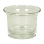 Teelichthalter JEMMA aus Glas, klar, 4,5cm, Ø6,5cm