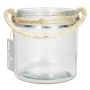 Kerzenglas KIAH mit Henkel, 12cm, Ø11cm