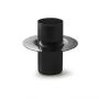 Metall Kerzenständer DERFYA, schwarz, 5cm, Ø5cm