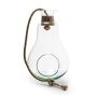 Terrarium Glas YVIE in Birnenform, Eco Glas, Korkdeckel, Seil, klar, 30cm, Ø19cm