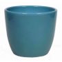 Kleiner Blumentopf TEHERAN BASAR, Keramik, ozeanblau, 8,5cm, Ø10,5cm