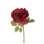 Kunstblume Rose NALISSA, dunkelrot, 65cm