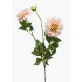 Künstliche Blume Dahlie NAXOS mit Blüten, rosa-grün, 70cm, Ø10-11cm