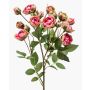 Künstliche Blume Rosenzweig TOSSA, pink-grün, 60cm, Ø1-4cm