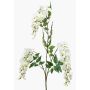 Kunst Blauregen Zweig ONORATO mit Blüten, creme, 70cm