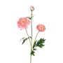 Kunstzweig Ranunkel RETIANNE, rosa, 65cm