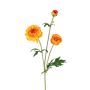Kunstzweig Ranunkel RETIANNE, orange, 65cm