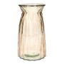 Tischvase RUBIE aus Glas, taupe-klar, 20cm, Ø10,8cm
