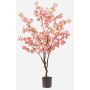 Künstlicher Kirschblüten Baum JANKFUN mit Blüten, Kunststamm, rosa, 135cm