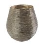 Eisen Laterne FRIDERIKE, gold, 15cm, Ø15cm