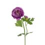 Kunstzweig Ranunkel SIKAMIA, violett, 55cm