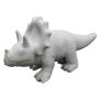 Tierfigur Dino Triceratops NIONA aus Zement, outdoor, grau, 38x16x21cm