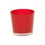 Glasübertopf ALENA, weinrot, 12,5cm, Ø13,3cm