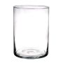 Glas Vase Zylinder SANYA EARTH, klar, 25cm, Ø18cm