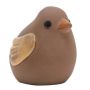 Tierfigur Vogel ORIENA aus Keramik, outdoor, braun-orange, 21x17x21cm