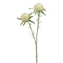 Kunstblumen Zweig Pompon-Dahlie SNURK, creme-grün, 45cm, Ø4,5cm