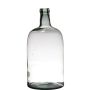 Glasflasche NIRAN, recycelt, klar-grün, 40cm, Ø19cm