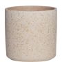 Keramik Blumentopf ARAYA, gesprenkelt, beige, 10cm, Ø10cm