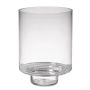 Glas Windlicht ANUWAT mit Fuß, klar, 20cm, Ø16cm
