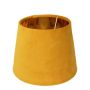 Samt Lampenschirm KURANO, honiggelb-gold, 21cm, Ø30cm