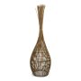 Rattan Stehlampe VARULO, natur, 30x30x110cm