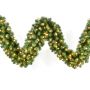 Künstliche Tannengirlande VARKAUS, LEDs, 275cm, Ø35cm