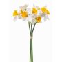 Künstlicher Blumenstrauß Narzisse BROZIN, weiß-gelb, 40cm