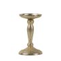 Aluminium Kerzenhalter ELIZABELLE, gehämmert, gold, 16,5cm, Ø10cm