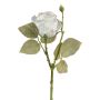 Deko Blume Rose ZORKLIN, weiß, 45cm, Ø6,5cm