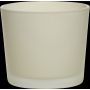 Maxi Teelichtglas ALENA FROST, beige matt, 9cm, Ø10cm