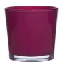 Glasübertopf ALENA, magenta, 16cm, Ø17cm