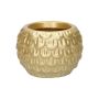 Pflanztopf Keramik KASSIOPEIA mit Muster, gold, 6,8cm, Ø10cm
