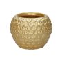 Pflanztopf Keramik KASSIOPEIA mit Muster, gold, 10,9cm, Ø14,5cm