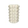 Vase Bubble LYNNETTE aus Dolomit, sand, 24cm, Ø15cm