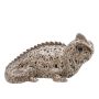Tierfigur Chamäleon ALOVIA aus Keramik, outdoor, braun, 36x19x19cm