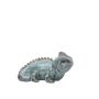 Tierfigur Chamäleon ALOVIA aus Keramik, outdoor, hellblau, 20x12x11cm