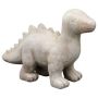 Tierfigur Dino Stegosaurus AMORIA aus Terrakotta, outdoor, handmade, patiniert, beige, 36x13x25cm