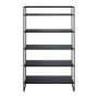 Industrial Metallregal QUIANA, 5 Böden, schwarz, 120x40x200cm
