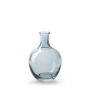 Glasflasche FINLLER, blau-klar, 13cm, Ø7,5cm